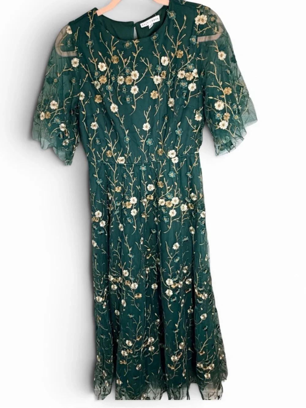 Baltic Born Emerald Green Floral Embroidered Maxi Dress - Picture 2 of 4